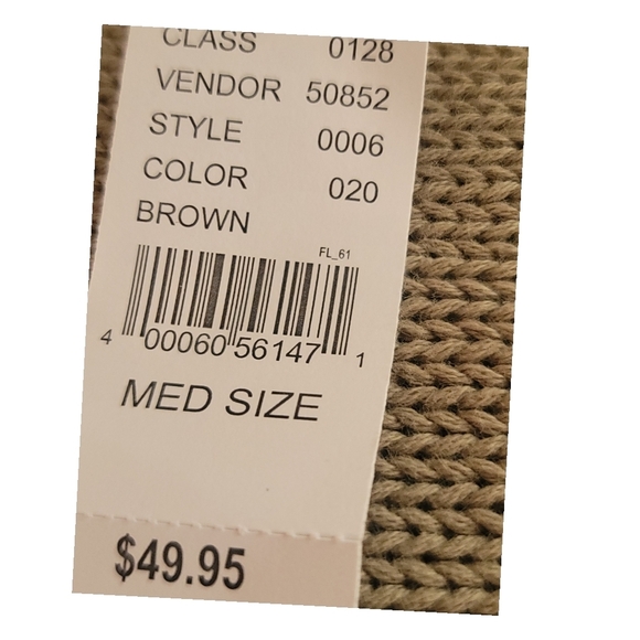 *NWT* PACSUN - Medium Beige Crewneck Sweater - Picture 7 of 10